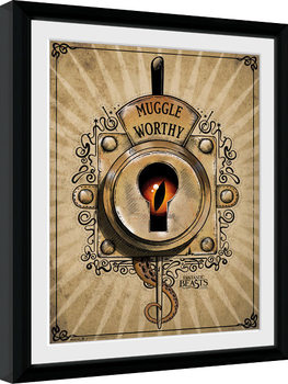 Fantastyczne zwierzęta i jak je znaleźć - Muggle Worthy oprawiony plakat