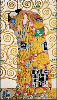 Obrazová reprodukce Naplnění (Objetí) - vlys z paláce Stoclet, 1909