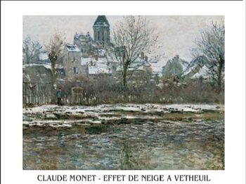 The Church at Vetheuil under Snow, 1878 Obrazová reprodukcia