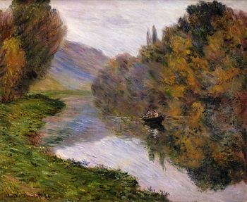 Cuadros en Lienzo Boat on the Seine near Jeufosse,