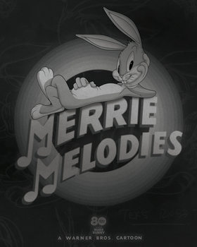 Cuadros en Lienzo Looney Tunes - Bugs Bunny Vintage Merrie Melodies