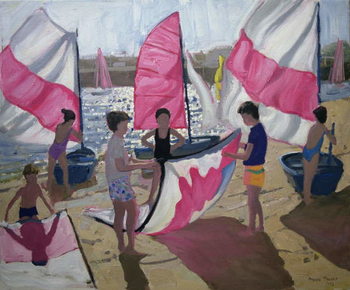 Cuadros en Lienzo Sailboat, Royan, France, 1992