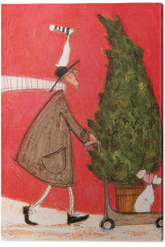 Pinturas sobre lienzo Sam Toft - Little Silent Christmas Tree