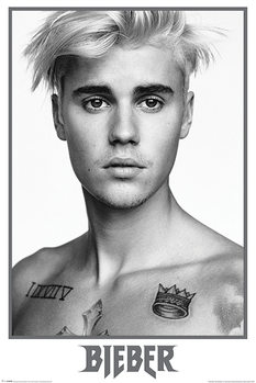 Poster Justin Bieber - Bieber Black and White