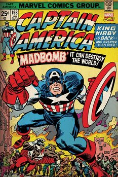 Poster Marvel Retro - Captain America - Madbomb