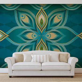 Abstract Art - Mandala Poster Mural XXL