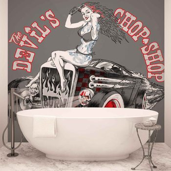 Alchimie Hot Rod Devil Voiture Poster Mural XXL