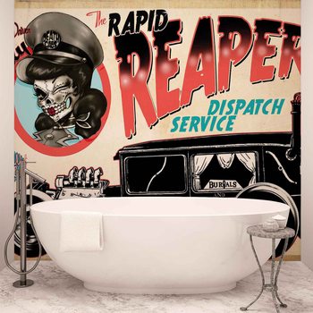 Alchimie Mort Taxi Cutie Voiture Crâne Poster Mural XXL