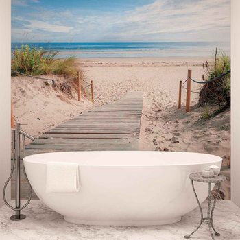 Chemin de Sable sur la Plage Nature Poster Mural XXL