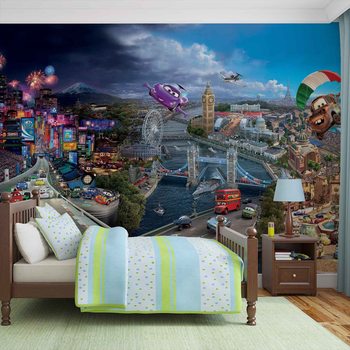 Disney Cars Lightning McQueen Bernoulli Poster Mural XXL