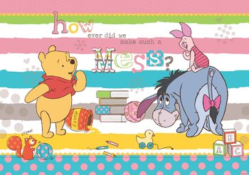 Disney Winnie l'Ourson Bourriquet Porcinet Poster Mural XXL