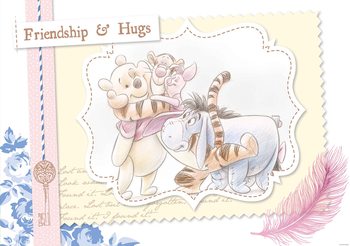 Disney Winnie l'Ourson Porcinet Bourriquet Tigrou Poster Mural XXL