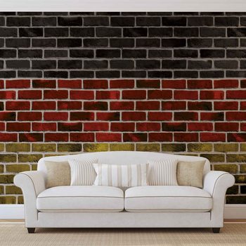 Drapeau Allemand Briques Poster Mural XXL
