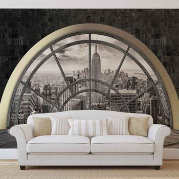 Fenêtre horizon de New York City Poster Mural XXL