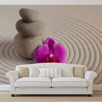 Fleur de jardin zen Poster Mural XXL
