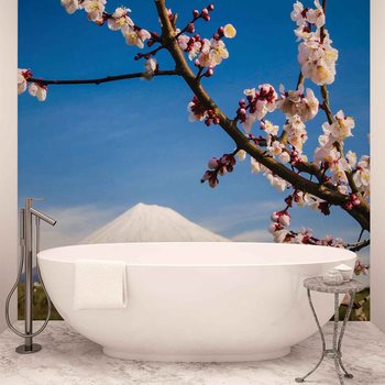 Fleurs Montagne Neige Nature Poster Mural XXL