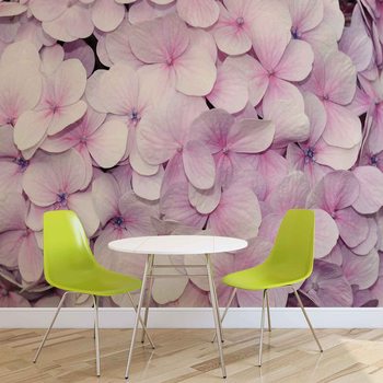 Fleurs Violettes Design Floral Poster Mural XXL