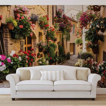 Méditerranée Fleurs Poster Mural XXL