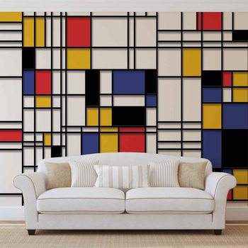 Mondrian Art moderne Poster Mural XXL