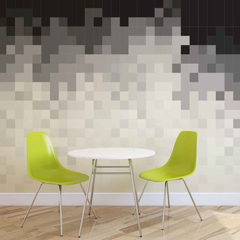 Motif abstrait Noir Blanc Poster Mural XXL