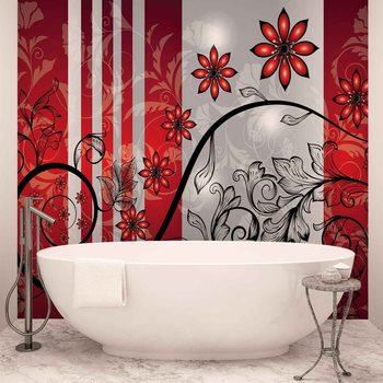 Motif floral de fleurs Poster Mural XXL