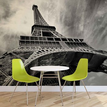 Paris Tour Eiffel Noir Blanc Poster Mural XXL