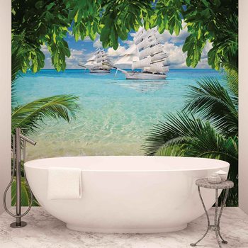 Plage Île Tropical Poster Mural XXL