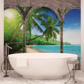 Plage tropicale Poster Mural XXL