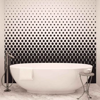 Points Noir Abstraits Poster Mural XXL
