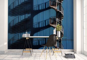 Spiral Staircase And Shadows Poster Mural XXL