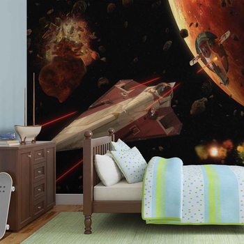 Star Wars Slave I Vaisseau Poster Mural XXL