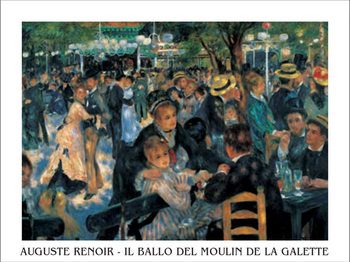 Bal du moulin de la Galette - Dance at Le moulin de la Galette, 1876 Kunstdruck