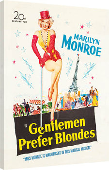 Stampa su Tela Marilyn Monroe - Gentlemen Prefer Blondes