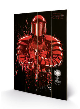 Poster su legno Star Wars: Gli ultimi Jedi - Elite Guard Art