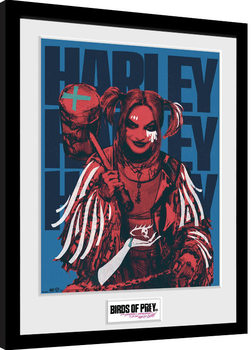 Birds Of Prey: et la fantabuleuse histoire de Harley Quinn - Harley Red Poster encadré