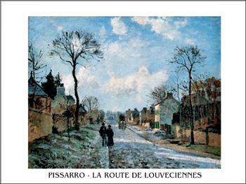 A Road in Louveciennes Reproduction de Tableau