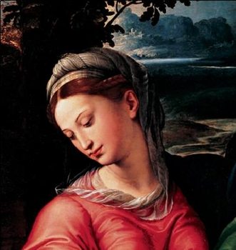 Madonna and Child with Saint Michael, Joseph and St. John the Baptist (part) Reproduction d'art