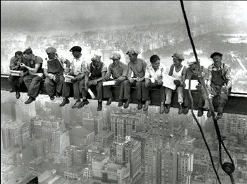 New York - Lunch on a skyscraper Reproduction de Tableau
