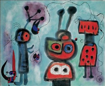 The Bird with a Calm Look Its Wings in Flames, 1952 Festmény reprodukció