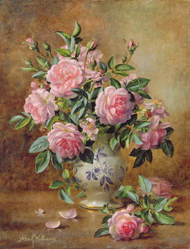 A Medley of Pink Roses Tableau sur Toile