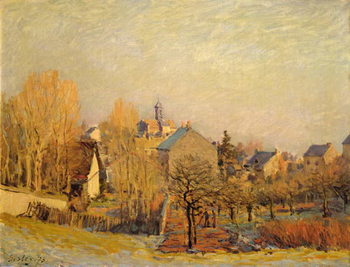 Frosty Morning in Louveciennes, 1873 Tableau sur Toile