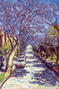 North Sydney Jacaranda, 1990 Tableau sur Toile