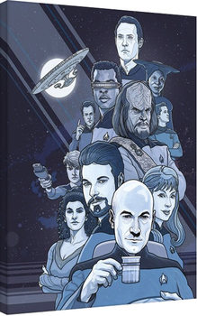 Star Trek: Next Generation Blue - 50th Anniversary Tableau sur Toile