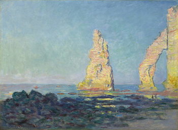 The Needle of Etretat, Low Tide; Aiguille d'Etretat, maree basse, 1883 Tableau sur Toile