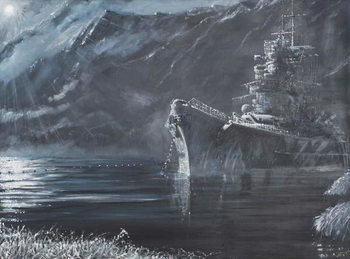 Tirpitz The Lone Queen Of The North 1944, 2007, Tableau sur Toile