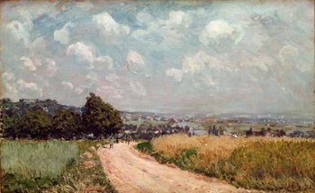 Turning Road or, View of the Seine, 1875 Tableau sur Toile