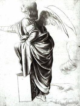 Study of an Angel (chalk on paper) Reprodukcija umjetnosti