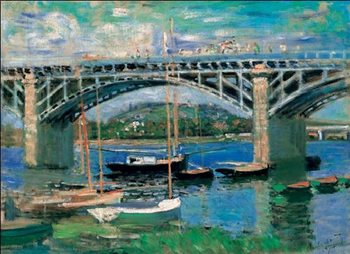 The Bridge at Argenteuil, 1874 Художествено Изкуство