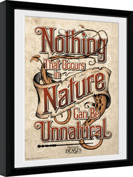 Fantastic Beasts And Where To Find Them - Nature Рамкиран плакат