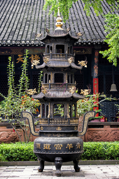 Arte fotográfico China 10MKm2 Collection - Brazier and Pagoda